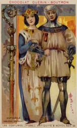 Zeremonialkostüm des Adels, 14. Jahrhundert